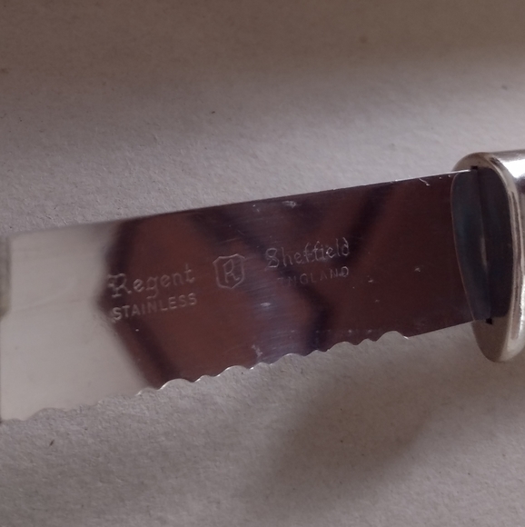 Regent Sheffield knife and fork serving set. VTG. Stainless Steel. Cutlery - Picture 3 of 11